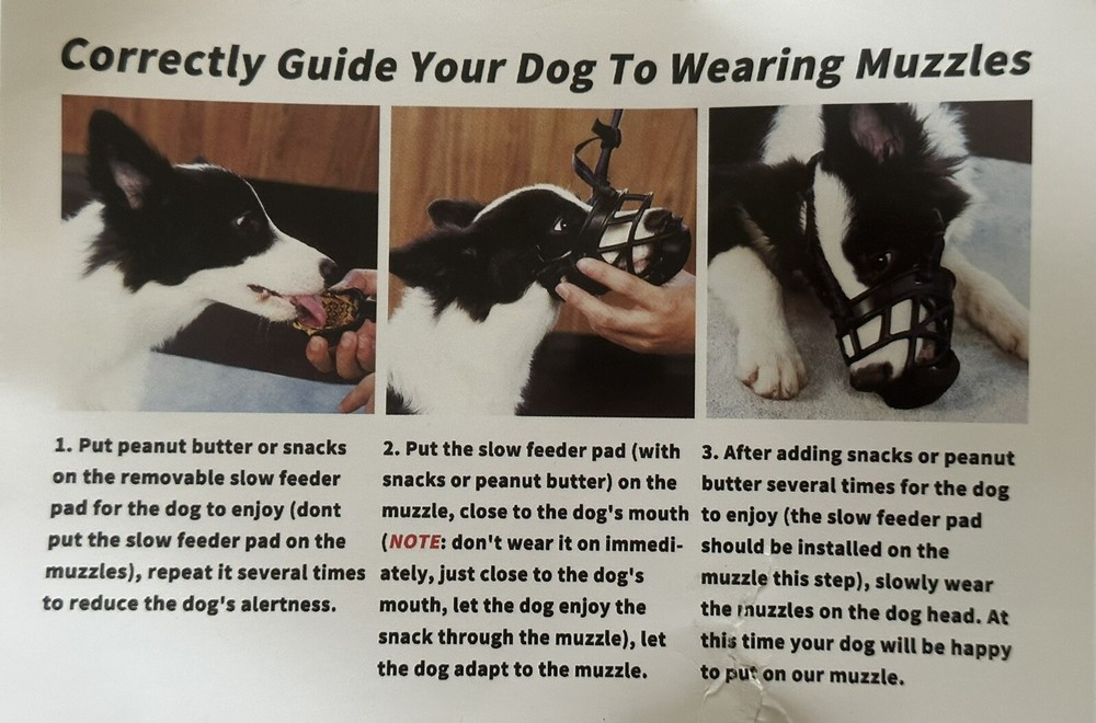 Dog Muzzle Size L BLACK