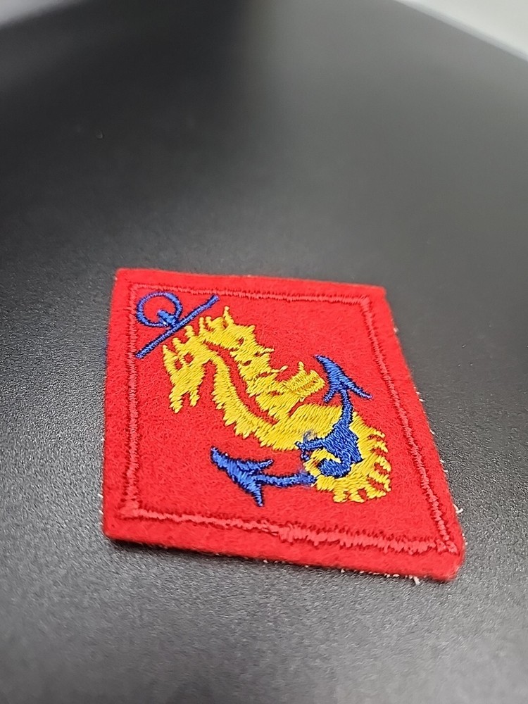 WWII USMC Ships Detachment WOOL PATCH with cheese cloth backing.