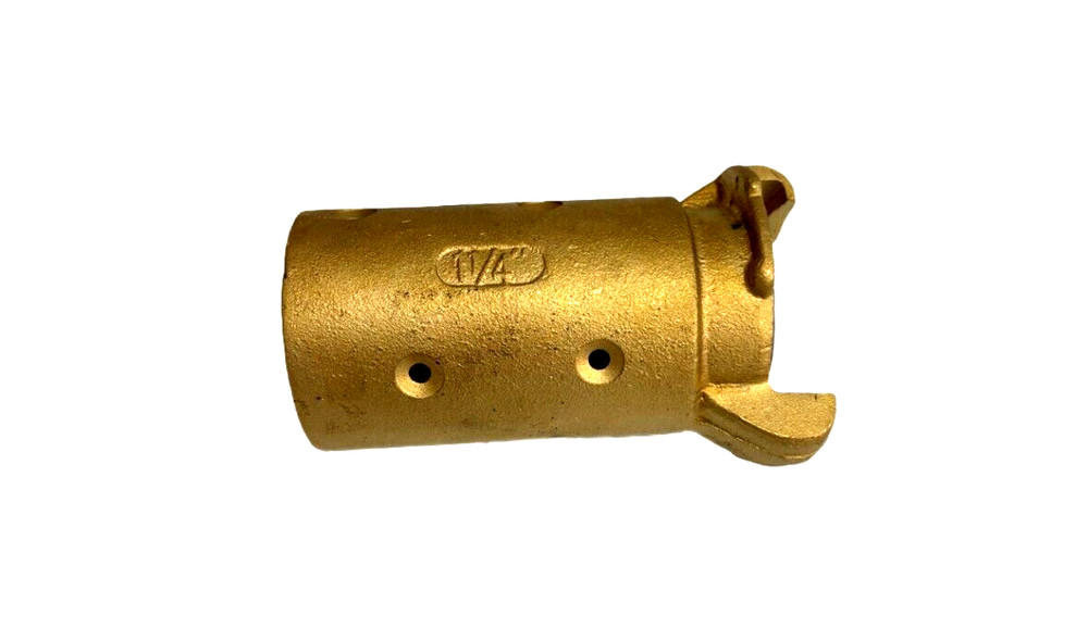 Q-3 - 1-1/4" BRASS QUICK COUPLING ID CLAST HOSE