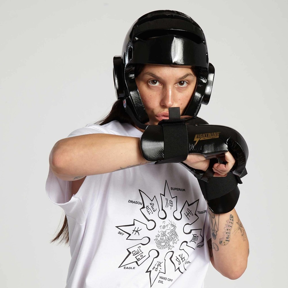 PROFORCE Lightning Martial Arts Protective Sparring Gear Bundle - Headgear/Gl...