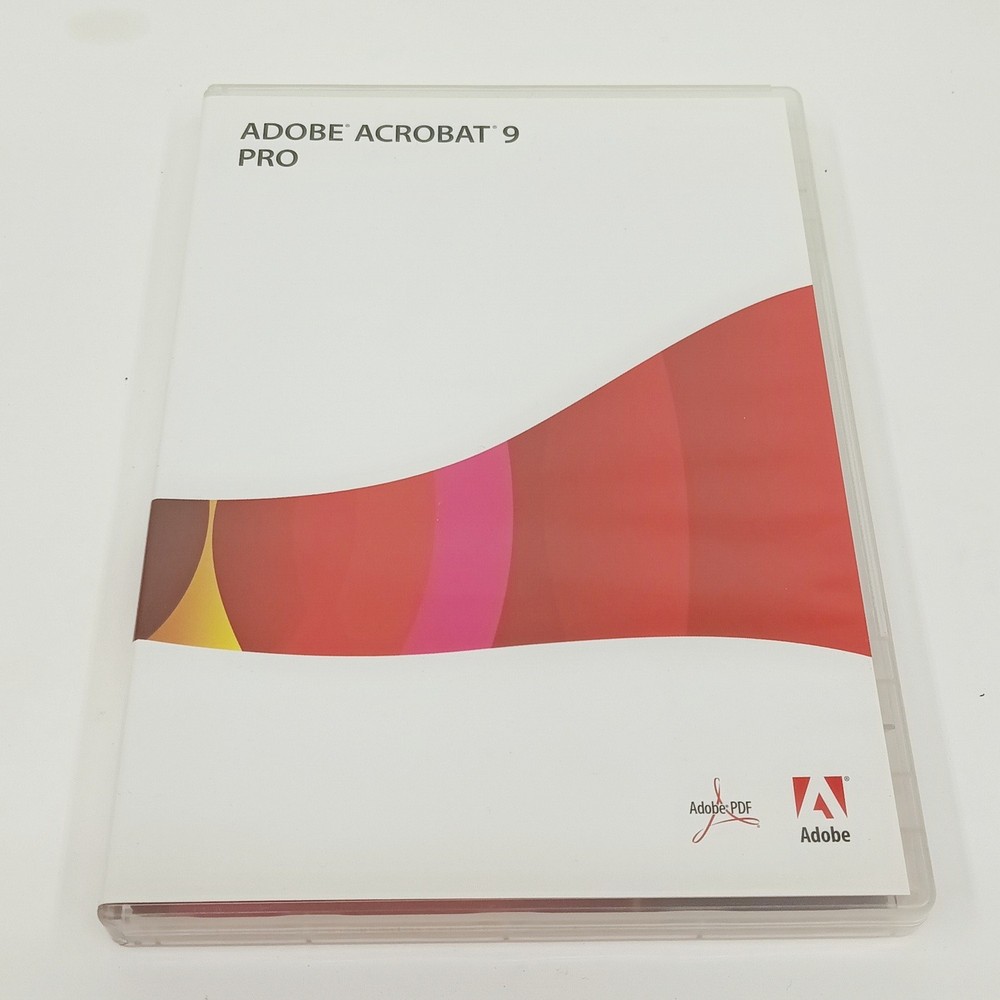 Adobe Acrobat 9 Pro for Windows w/ Serial Number