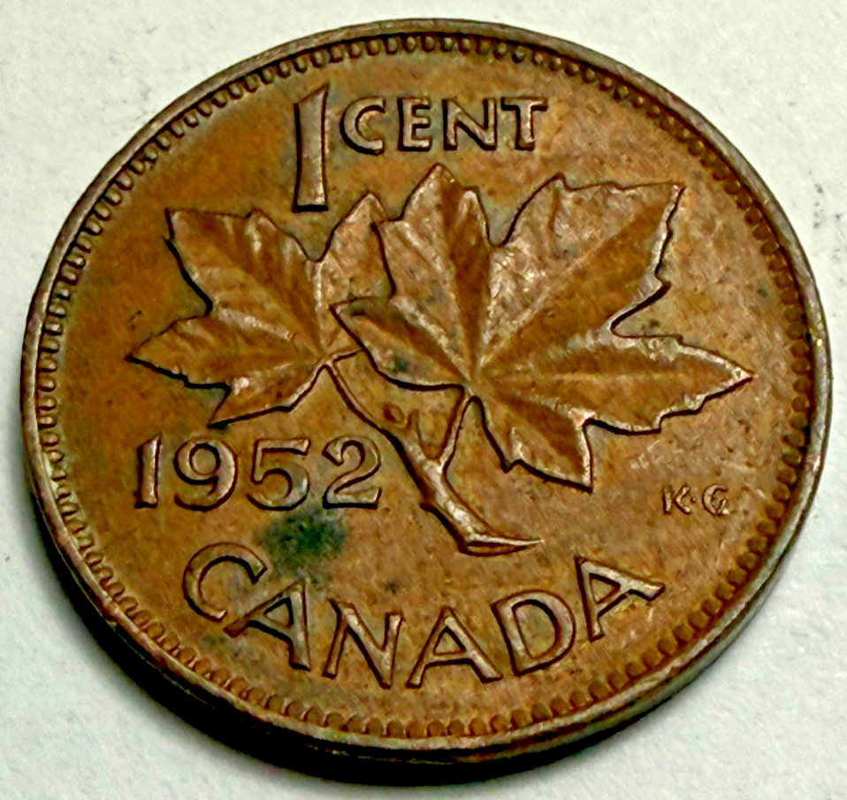 1952 Canada One Cent 1 penny