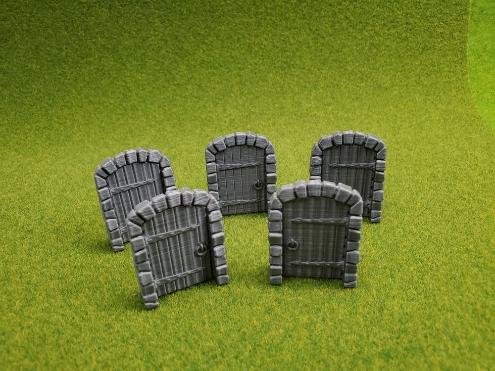 3d Print Table Top Game Dungeon Doors x5