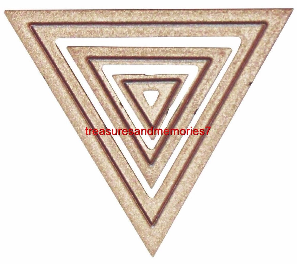 Spellbinders Media Mixage Triangle Two Nesting Die MD1-009