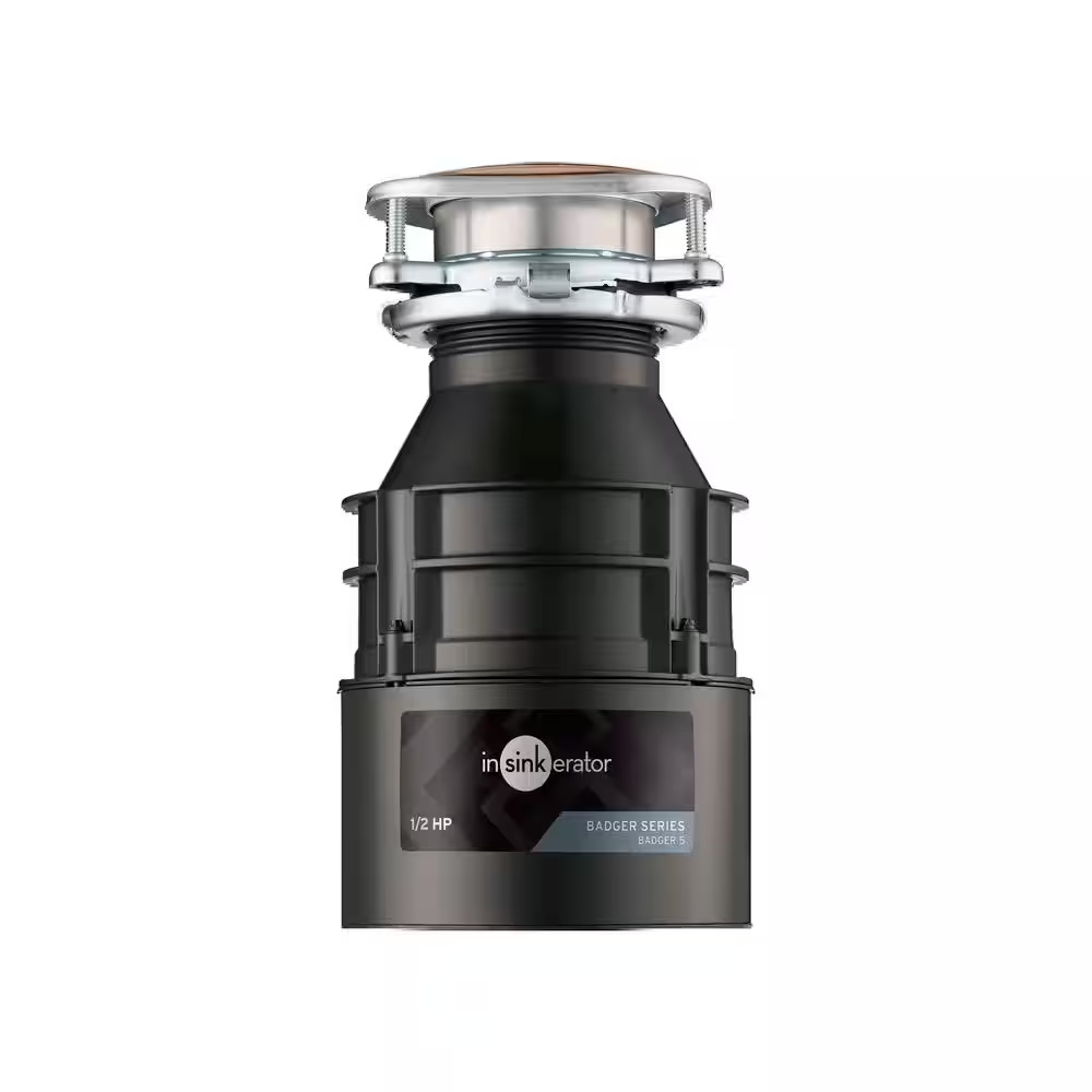 Badger 5, 1/2 HP Continuous Feed Kitchen Garbage Disposal, Badger Series
