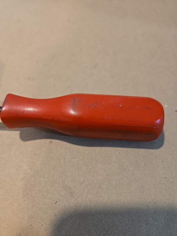 Mac Tools 1/4" Magnetic Bit Driver Red Handle USA MISSING END CAP PM84A