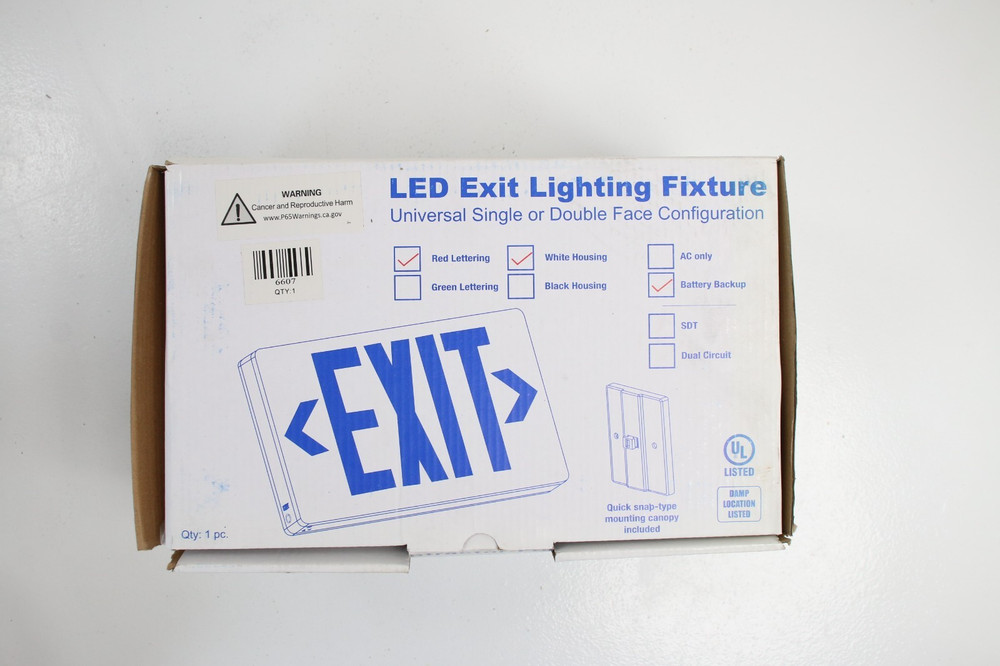 Exit Sign Lot 6607 Lithonia Quantum LED Series
