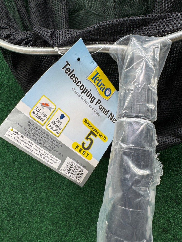 Tetra Telescoping Pond Net Silver Black