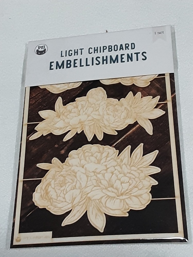 P13 Light Chipboard Embellishments Bundle 11 asst 4x6" frame w/engraved pieces