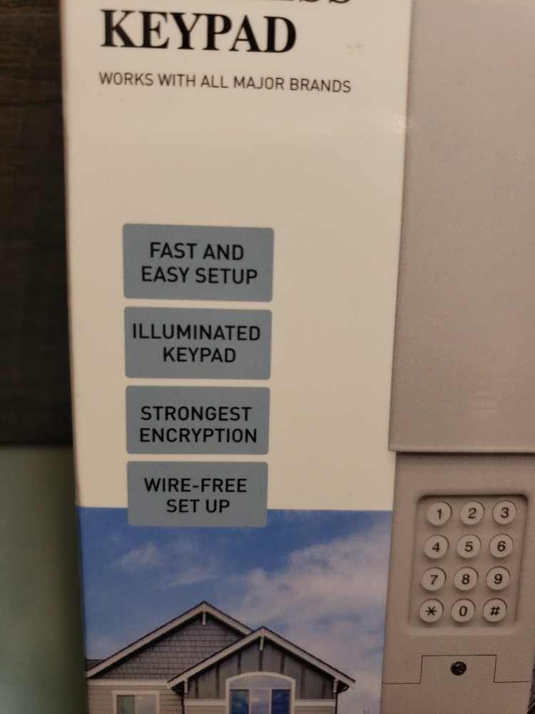 Universal Garage Door Wireless Keypad
