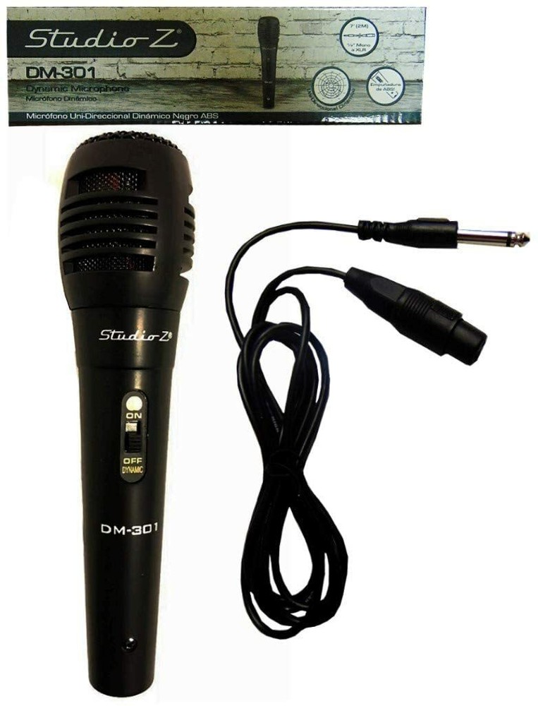 Black ABS Dynamic Uni-Directional Microphone