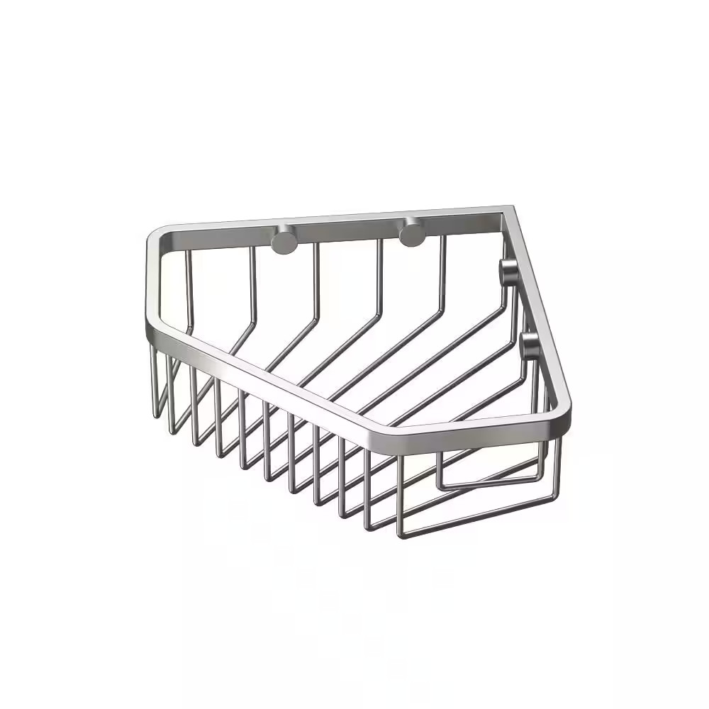 Shower Basket in Satin Nickel