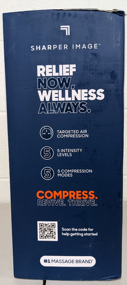 Sharper Image Air Compression Boots Flex Leg Recovery System Small/Medium (Blue)