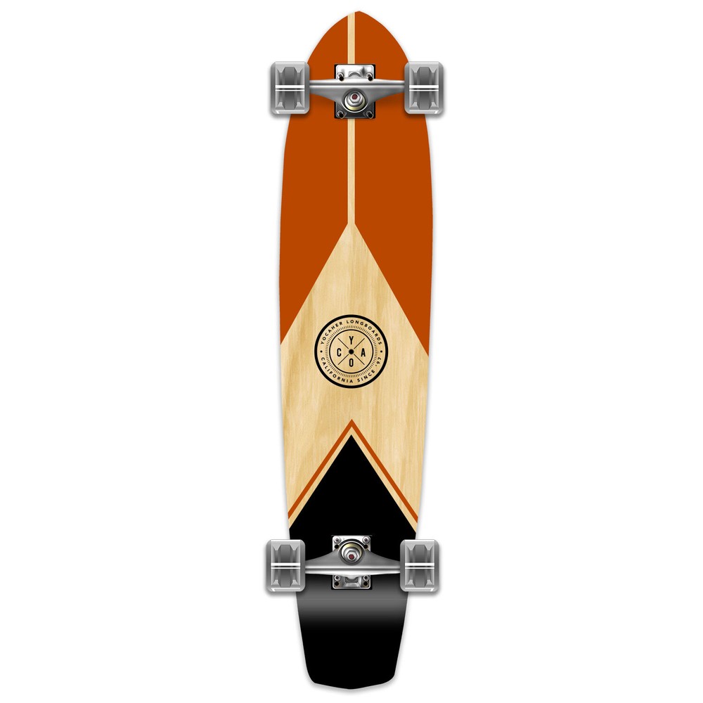 YOCAHER Longboard Complete - Earth Series - Mountain