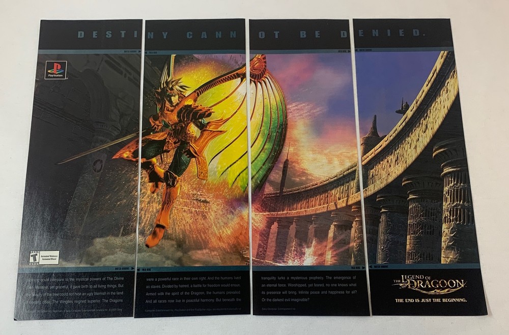 2000 four part video game ad ~ LEGEND OF DRAGOON