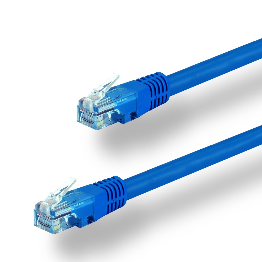 1x 1.5ft Blue CAT5E Network Wire LAN Cable Patch Cord Ethernet Internet Router