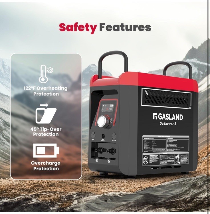GASLAND Propane Water Heater On-Demand Water Camper Portable Outdoor Hot Shower