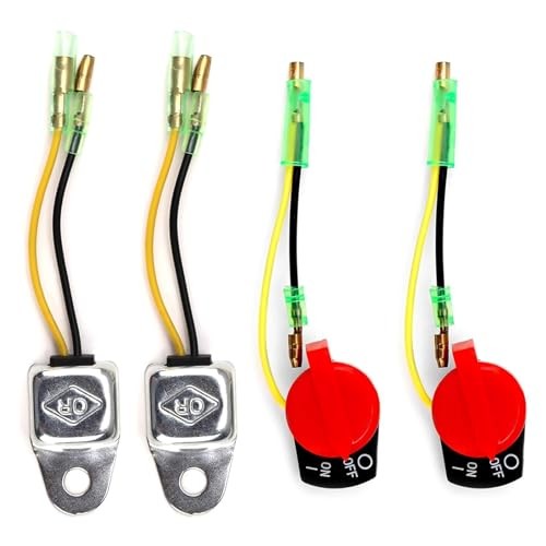 4 Pack 36100-ZE1-015 Engine Stop Switch & Low Oil Sensor Kit Compatible with
