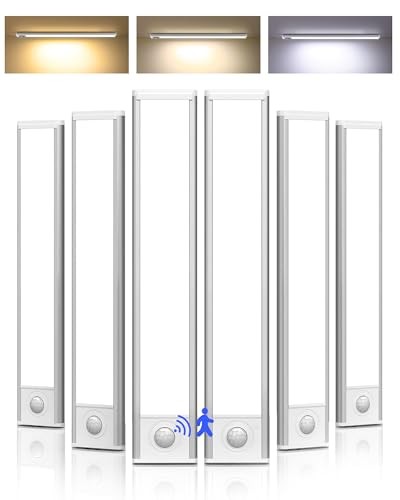 6-Pack Under Cabinet Lighting Wireless, LED Motion Sensor Light 6 Pack 8inch