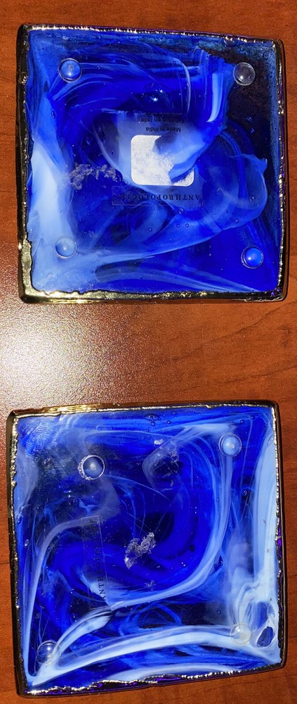 Blue Marble Looking Coaster 2 Pack