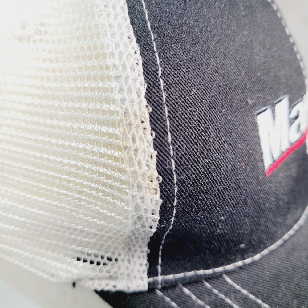 Rare MarCum Technologies Mesh Cap, Black & White Adjustable
