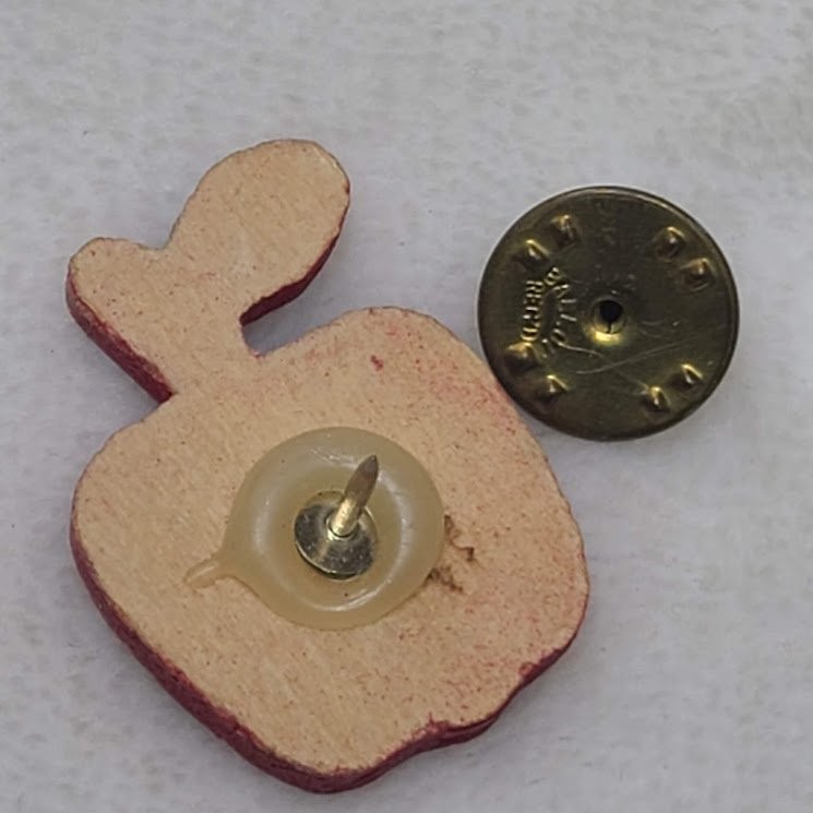 Teachers Make the Difference Lapel Pin Apple Shape