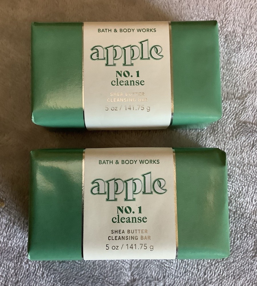 BATH + BODY WORKS 2 APPLE CLEANSING BAR SOAP