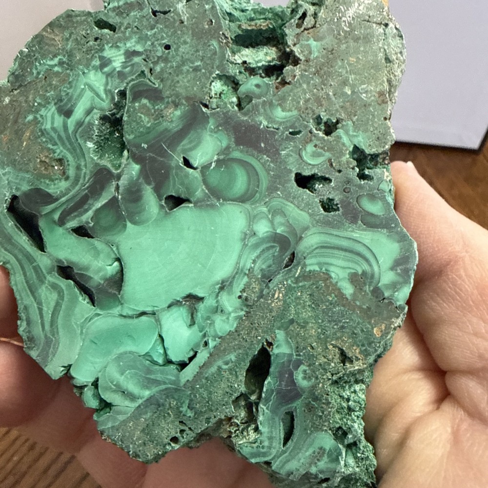 Malachite Druzy Slab