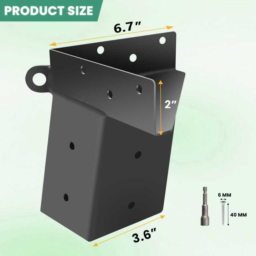 Deer Stand Brackets 4X4, Elevator Brackets 4Pcs, Deer Blind Brackets, for Outdoo