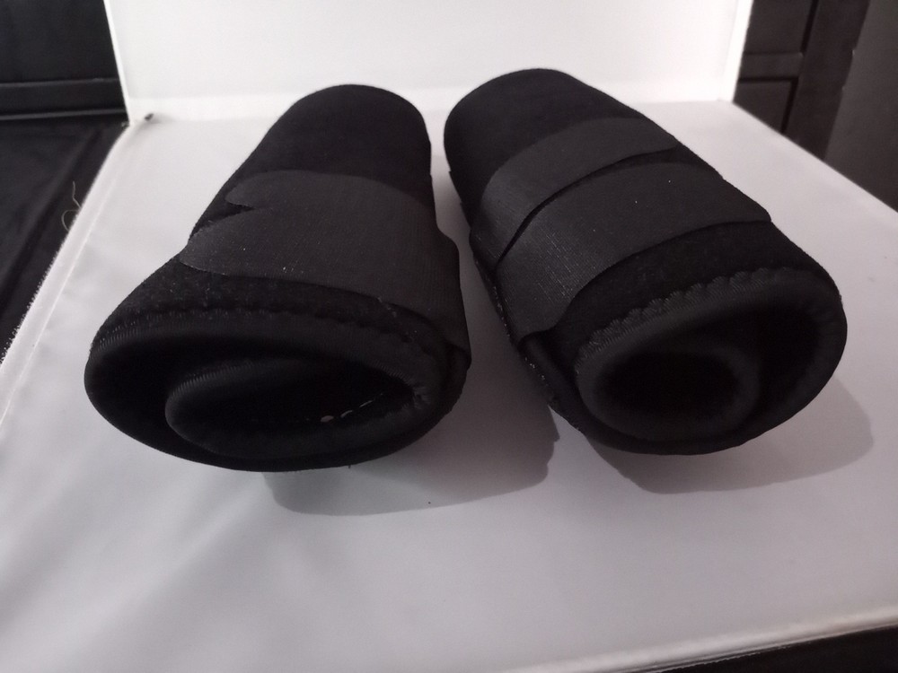 horses Protective Boots, Black, Hind, front Medium