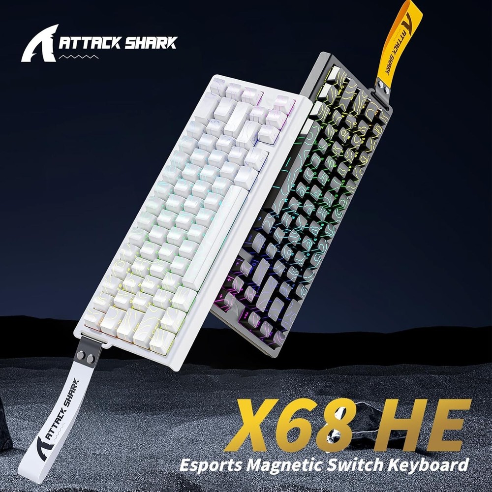 ATTACK SHARK X68 HE Wired Rapid Trigger Mechanical Gaming Keyboard