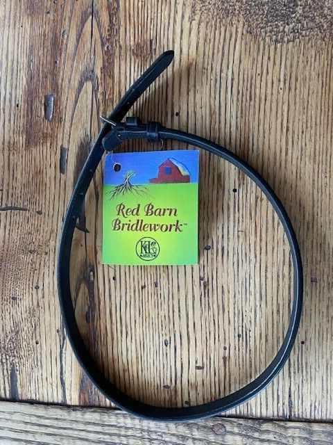 Red Barn Bridlework Flash Strap Black - 1/2" - New with tags