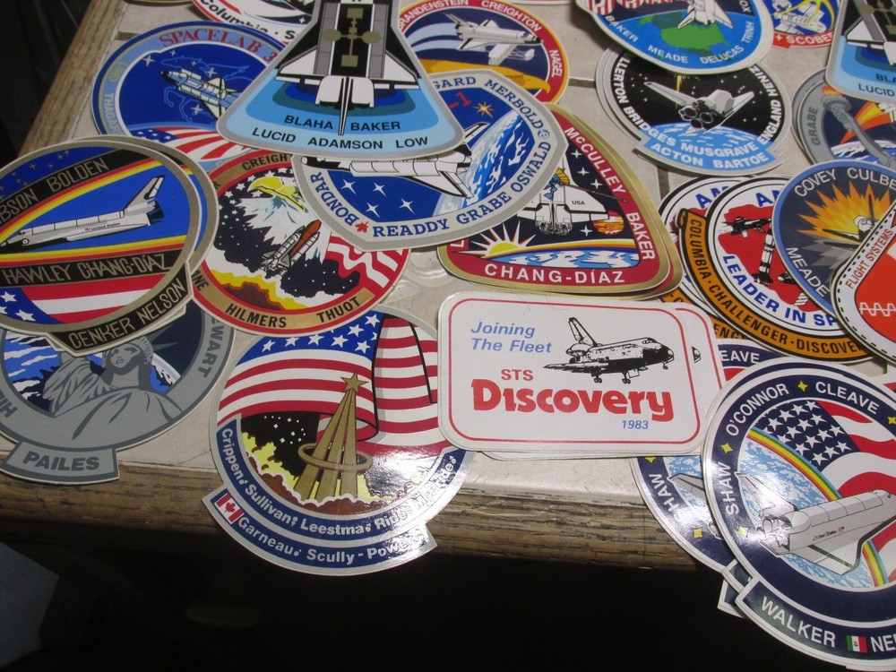 NICE MIXED LOT OF 79 Space Shuttle Decals