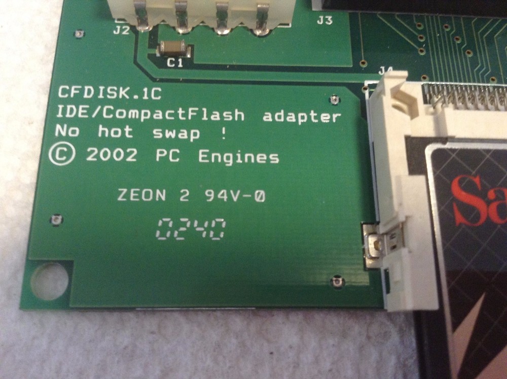 PC Engines CFDISK.1C IDE Compact Flash Adapter