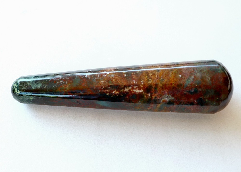 Polished Bloodstone Massage Wand (BLD91)