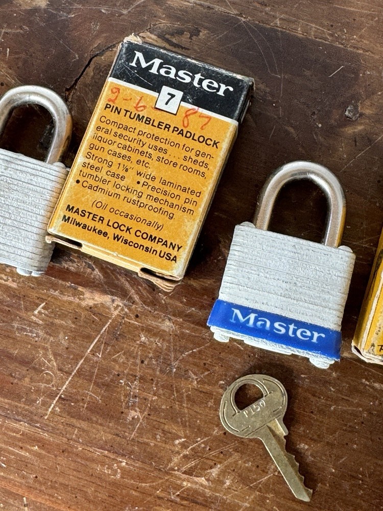 Master Padlocks Locks With Keys in Original Boxes (3)