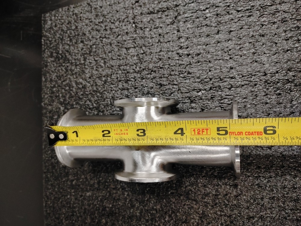 ADVANCE T316L SS Tri Clamp 4 Way Cross Fitting