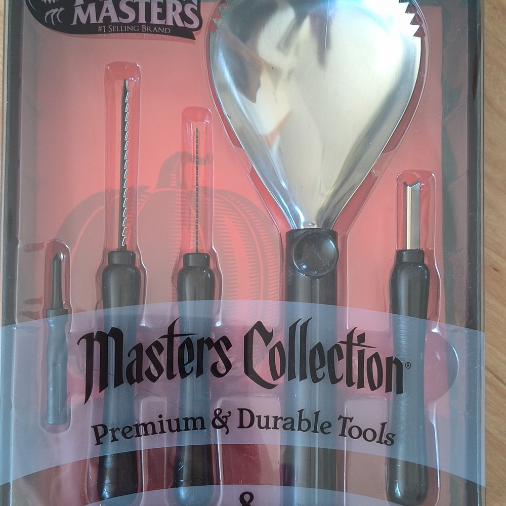 Pumpkin Masters Pumpkin Carving Kit Premium Durable Tools 8 Patterns