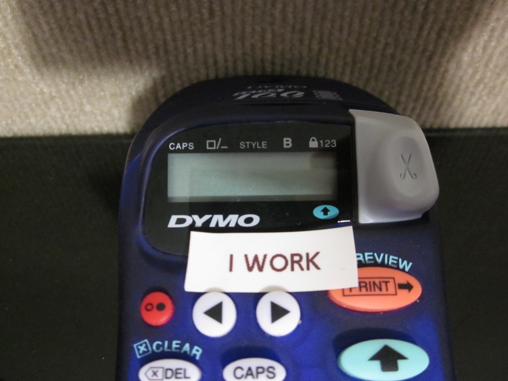 Dymo Letra Tag Blue 2000 Handheld Label Maker Printer