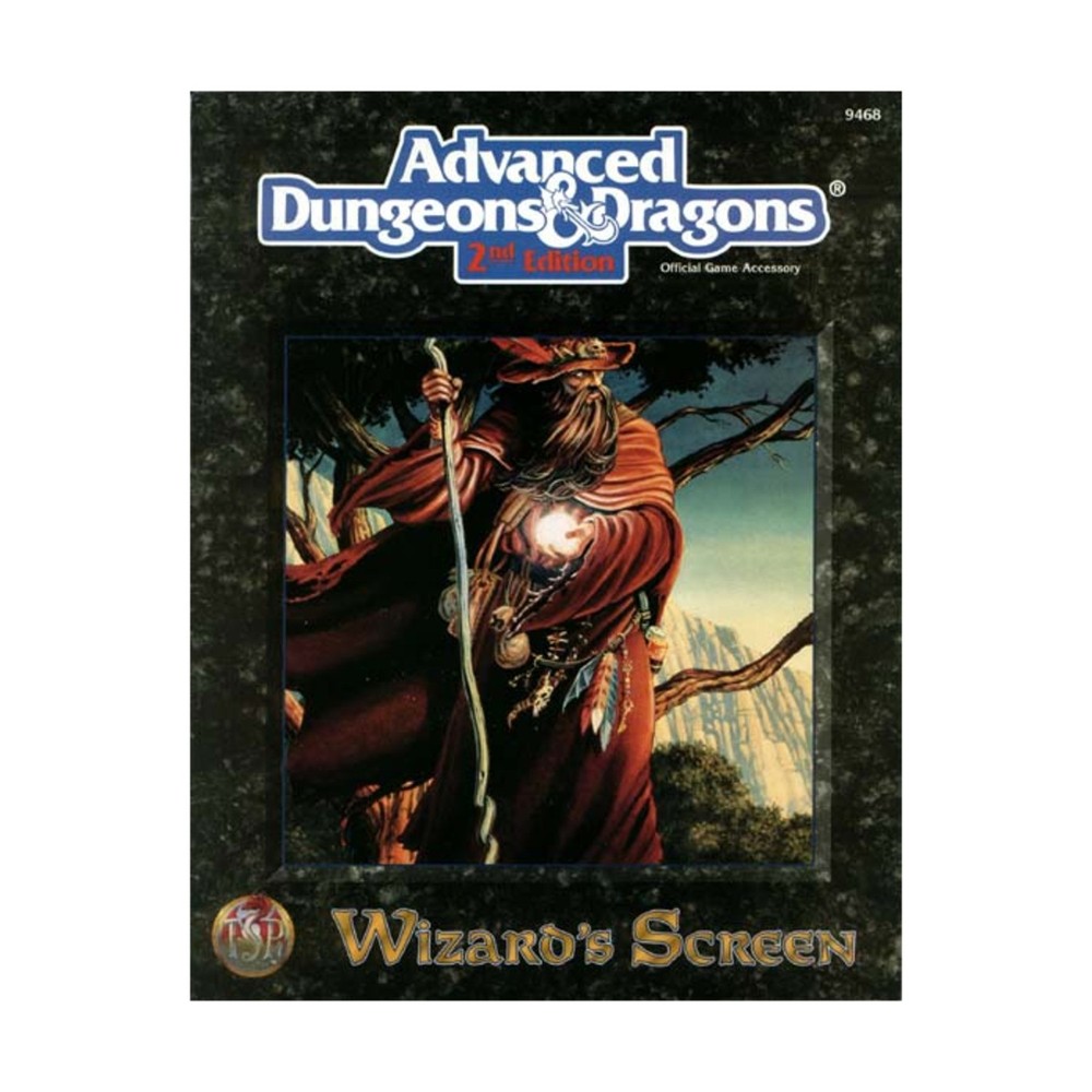 TSR AD&D 2nd Ed Wizard's Screen Bag VG