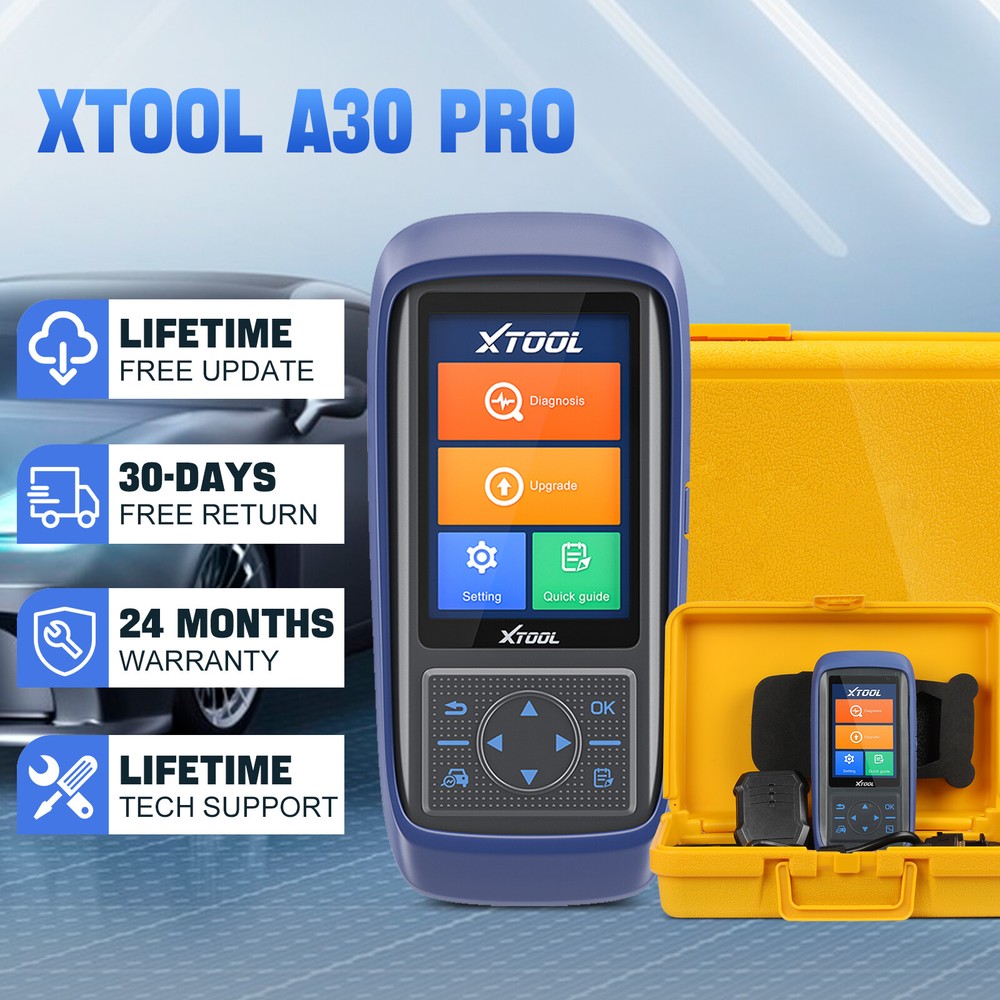 XTOOL A30 PRO Car Full Diagnostic Scanner Bi-directional IMMO Reset Coding Tool