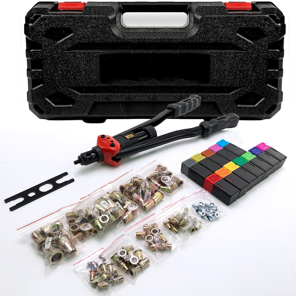 Rivet Nut Gun Kit Rivnut Setting Tools Nut Setter Tool Hand Blind Riveter 16"