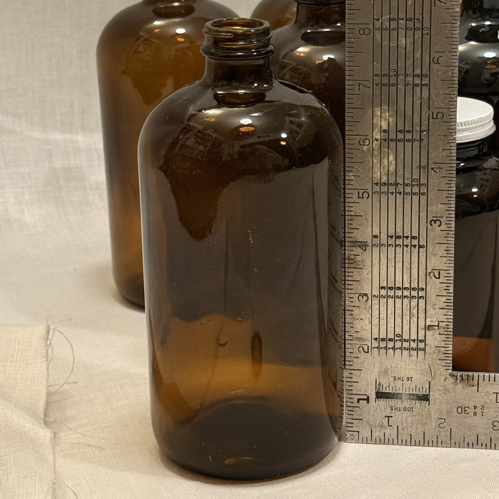 Amber Glass Jars Bottles