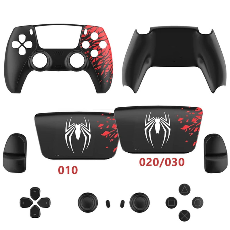 PS5 Spiderman Controller Cover Replacement Shell Playstation 5 BDM 020