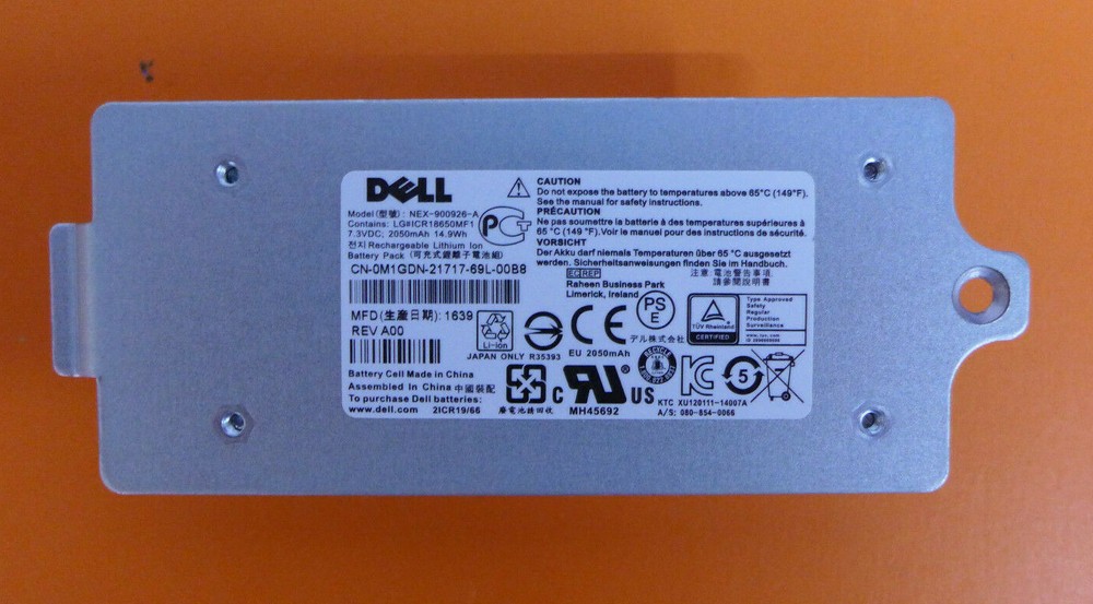 Dell Equallogic Type 18 Controller Battery M1GDN