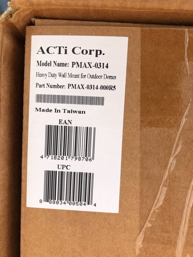 Camera Mount ACTi Corp PMAX-0314 Wall Mount