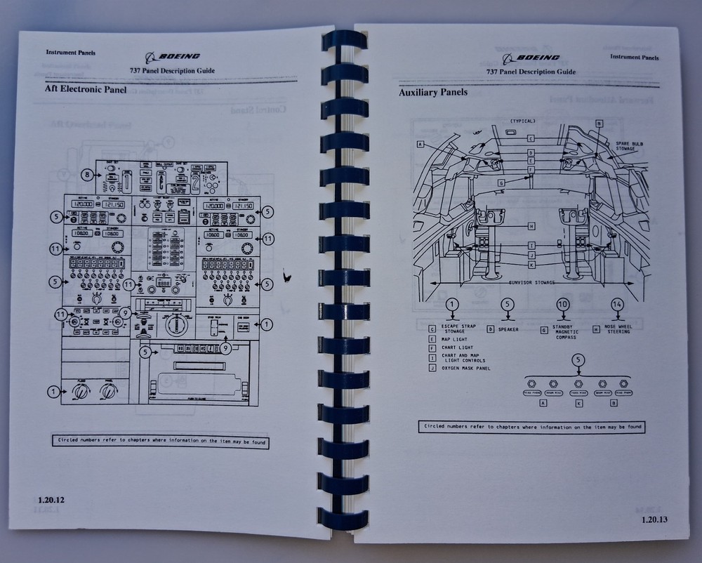 Boeing 737 Instrument Panel Description Guide American Airlines B737