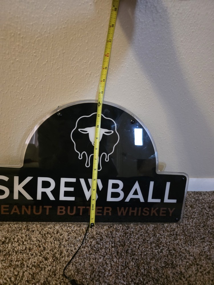 Screwball Peanut Butter Whiskey Sign