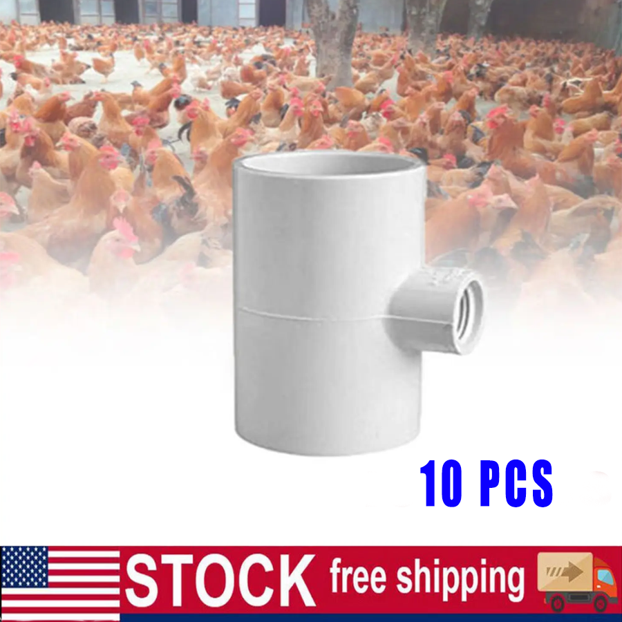 three-way Connector For Chicken Waterer Fully Automatic For Threaded Chicken