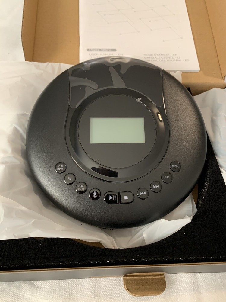 Media Player With CD And FM Station Programming Brand New Black